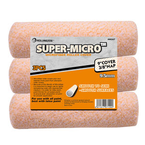 Super-Micro 9" Microfibre Roller Cover 3pk